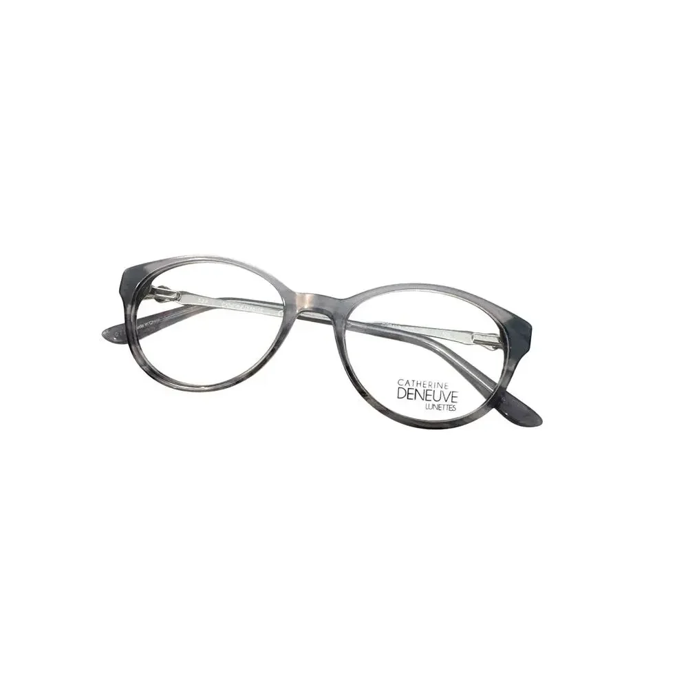 NEW Catherine Deneuve GREY Crystal clear rounded CD0422 Glasses